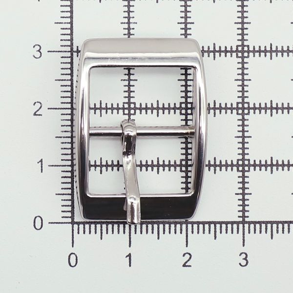 Пряжка ременная металл 18.0 мм (внешн. 23х32 мм), 10 шт, никель, прямоугольная, BIG