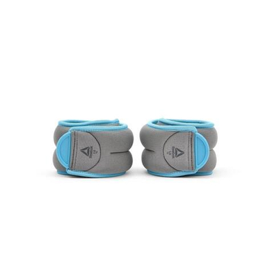 RAWT-11074BL Утяжелители на лодыжки 1kg, серый-голубой (пара)