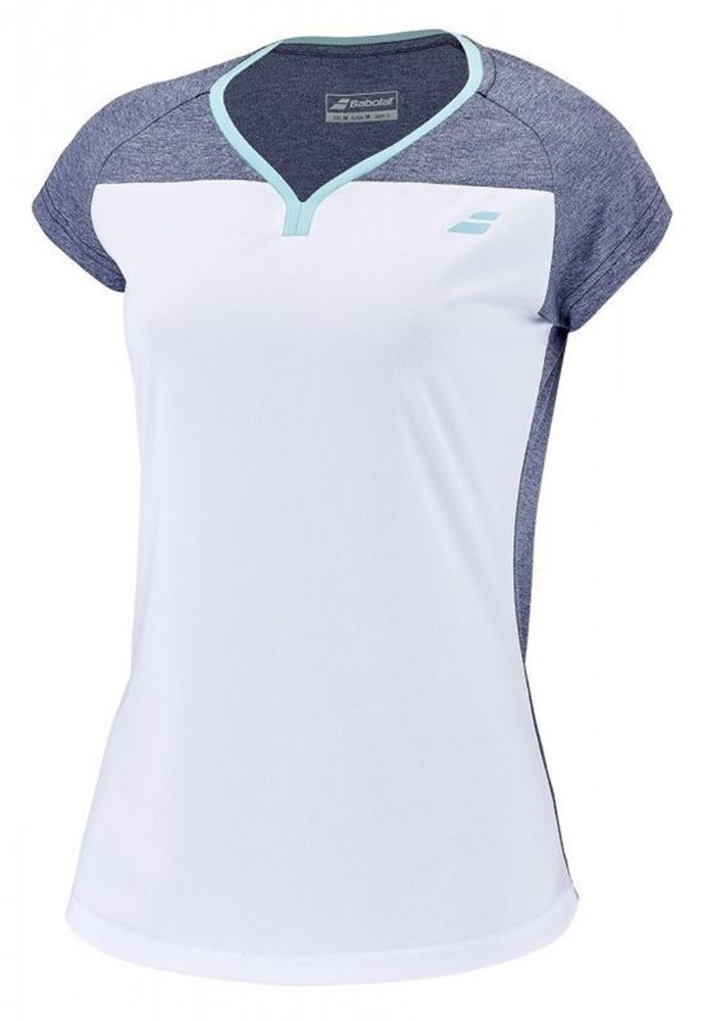 Футболка для девочки теннисная Babolat Play Cap Sleeve Top Girl - белый