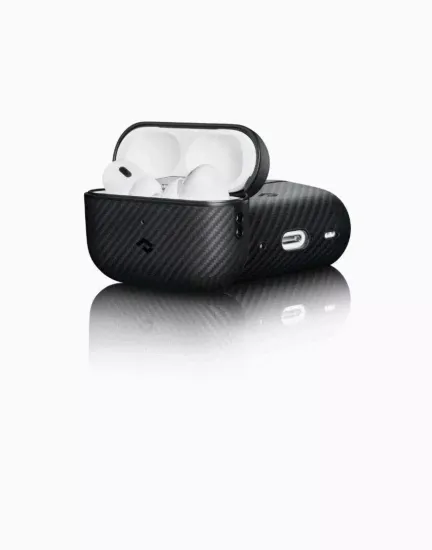 Описание Чехол PITAKA MagEZ Case для AirPods Pro 2 черно-серый кевлар