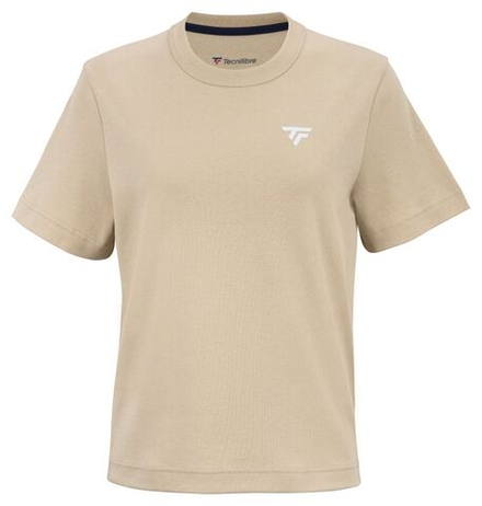 Женская теннисная футболка Tecnifibre Graphic 2025 - sand