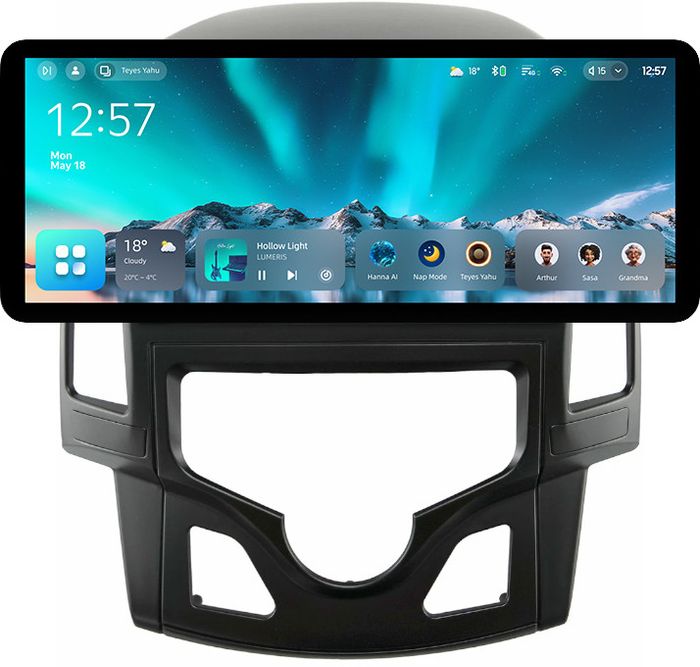 Магнитола для Hyundai i30 1 2007-2012 (климат) - Teyes CC4 монитор 12.3" 2K QLED + рамка 9, Android 14, Быстрейшая, Snapdragon 680, DSP, CarPlay, 4G SIM-слот