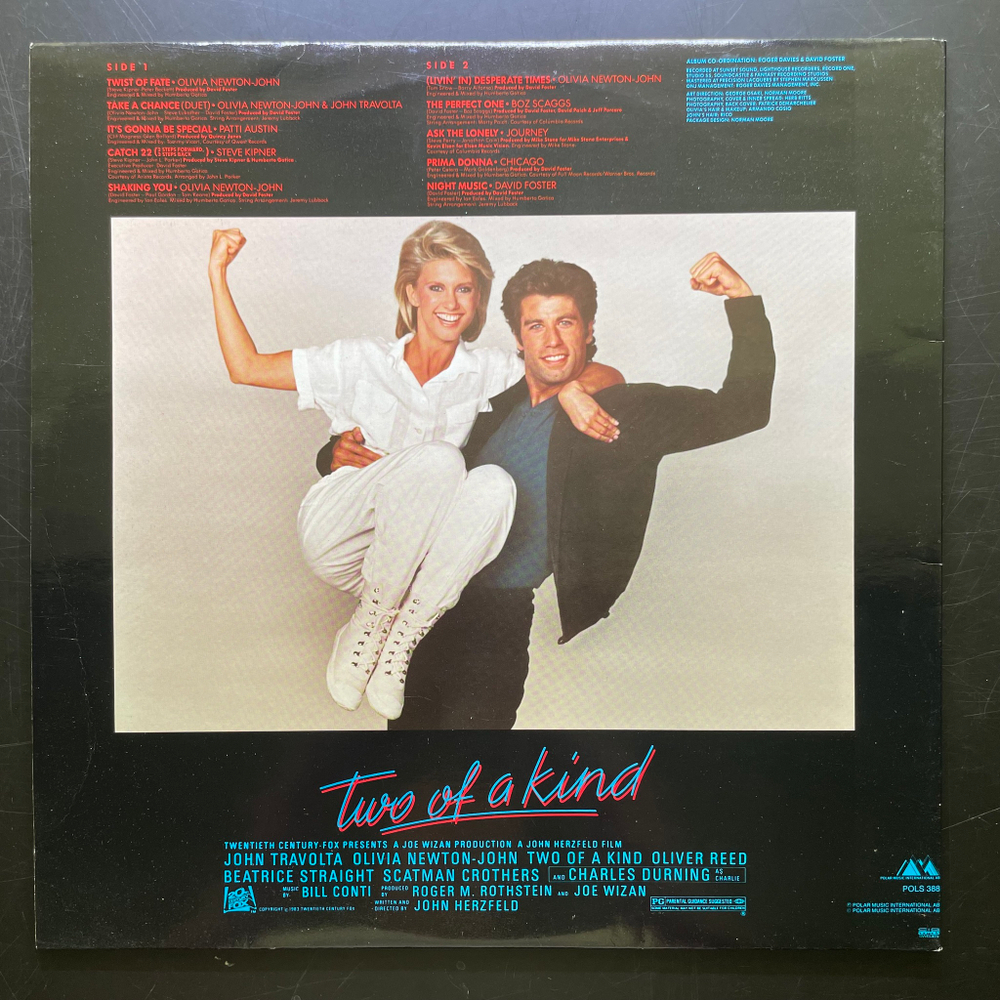 Two Of A Kind - Music From The Original Motion Picture Soundtrack (Скандинавия 1983г.)
