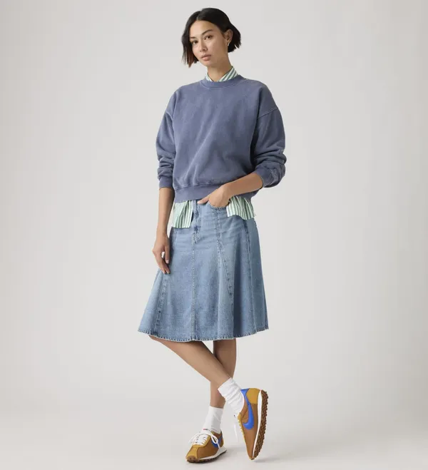 Юбка женская LEVI'S GODET KNEE LENGTH SKIRT