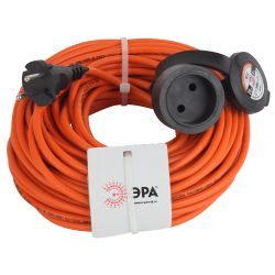 Удлинитель силовой ЭРА UPx-1-2x0.75-20m в бухте без заземления 1 розетка 20м ПВС 2х0.75мм2 | Электротовары