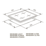 Индукционная варочная панель Meferi MIH604BK POWER фото 5