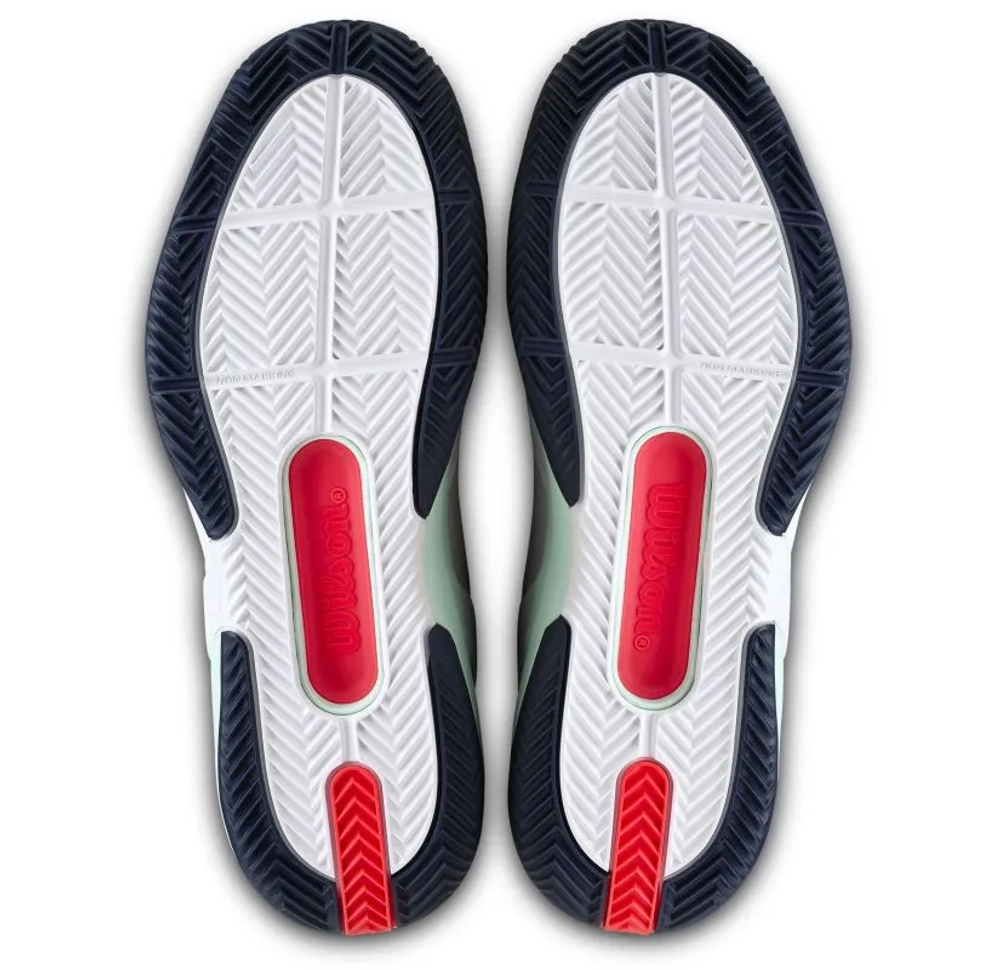 Теннисные кроссовки Wilson Rush Pro 5 Clay - white/bay/fiery cor