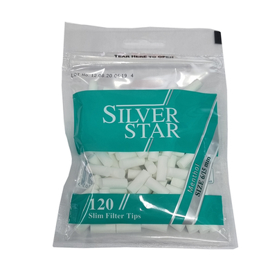 Фильтры для сигарет "Silver Star" 6mm Slim Menthol 120шт