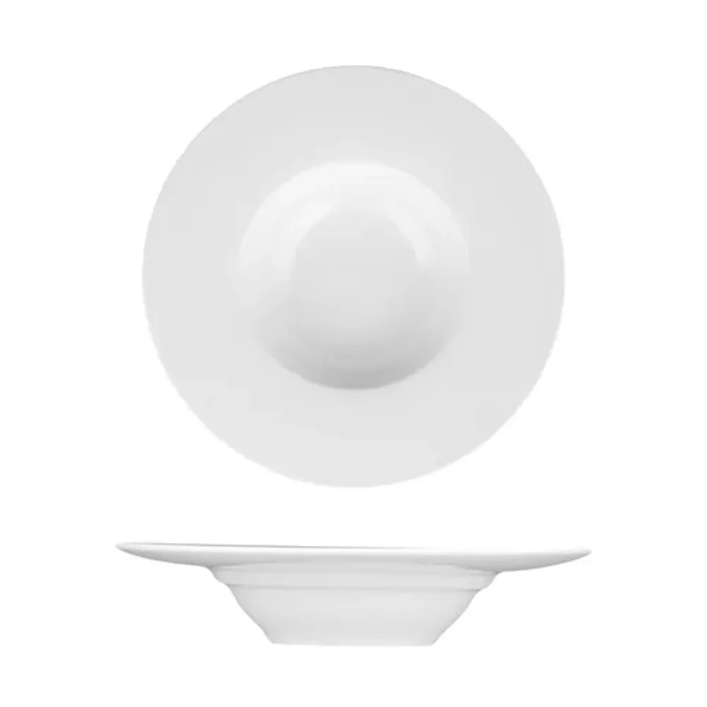 Тарелка глубокая 150 мл d 20 см h4 см для пасты белая фарфор P.L. Proff Cuisine [6]