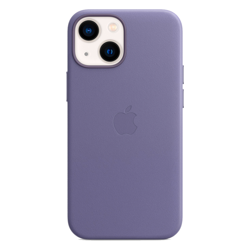 Кожаный чехол с поддержкой MagSafe Apple Leather Case для iPhone 13 mini, Wisteria (Сиреневая глициния)