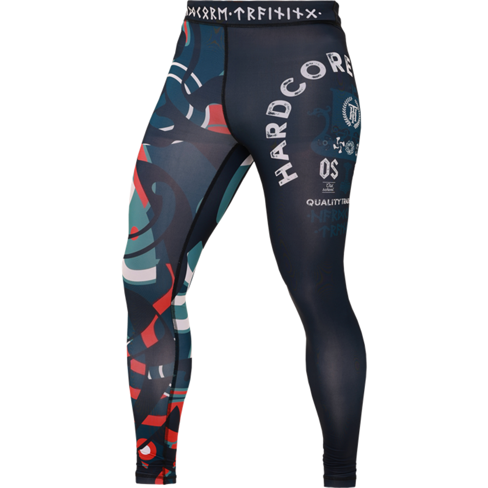 Компрессионные штаны Hardcore Training Nordic Pattern Black Russian