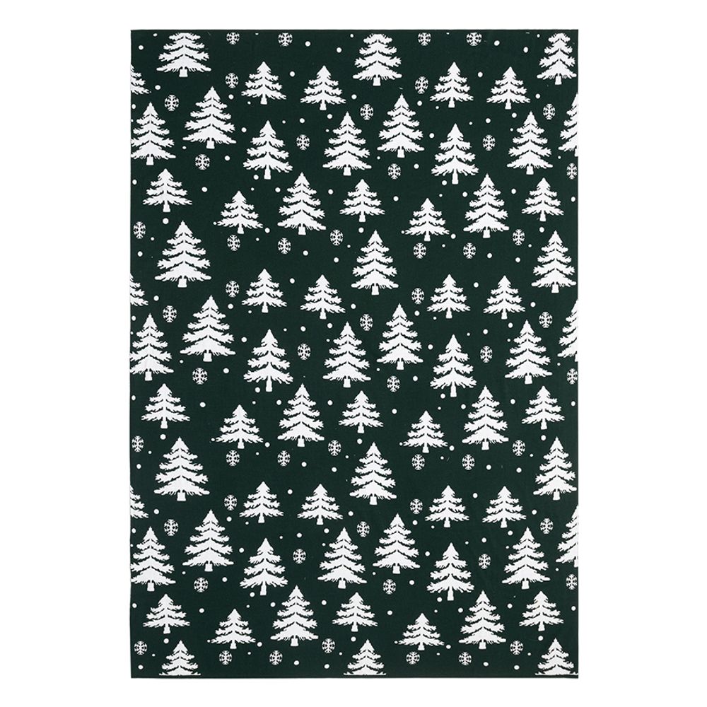 Плед вязаный с новогодним рисунком Морозный Лес из коллекции New Year Essential,130х180 см