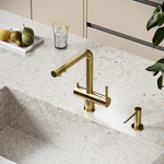 Смеситель для кухни Sancos Foster с краном для фильтра, полированное золото, SC4014ZG, арт. SC4014ZG