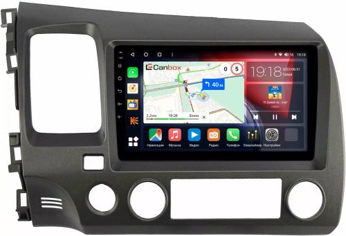 Магнитола для Honda Civic 8 4d 2005-2012 седан - Canbox 9-1061 Qled, Android 10, Быстрая, SIM-слот