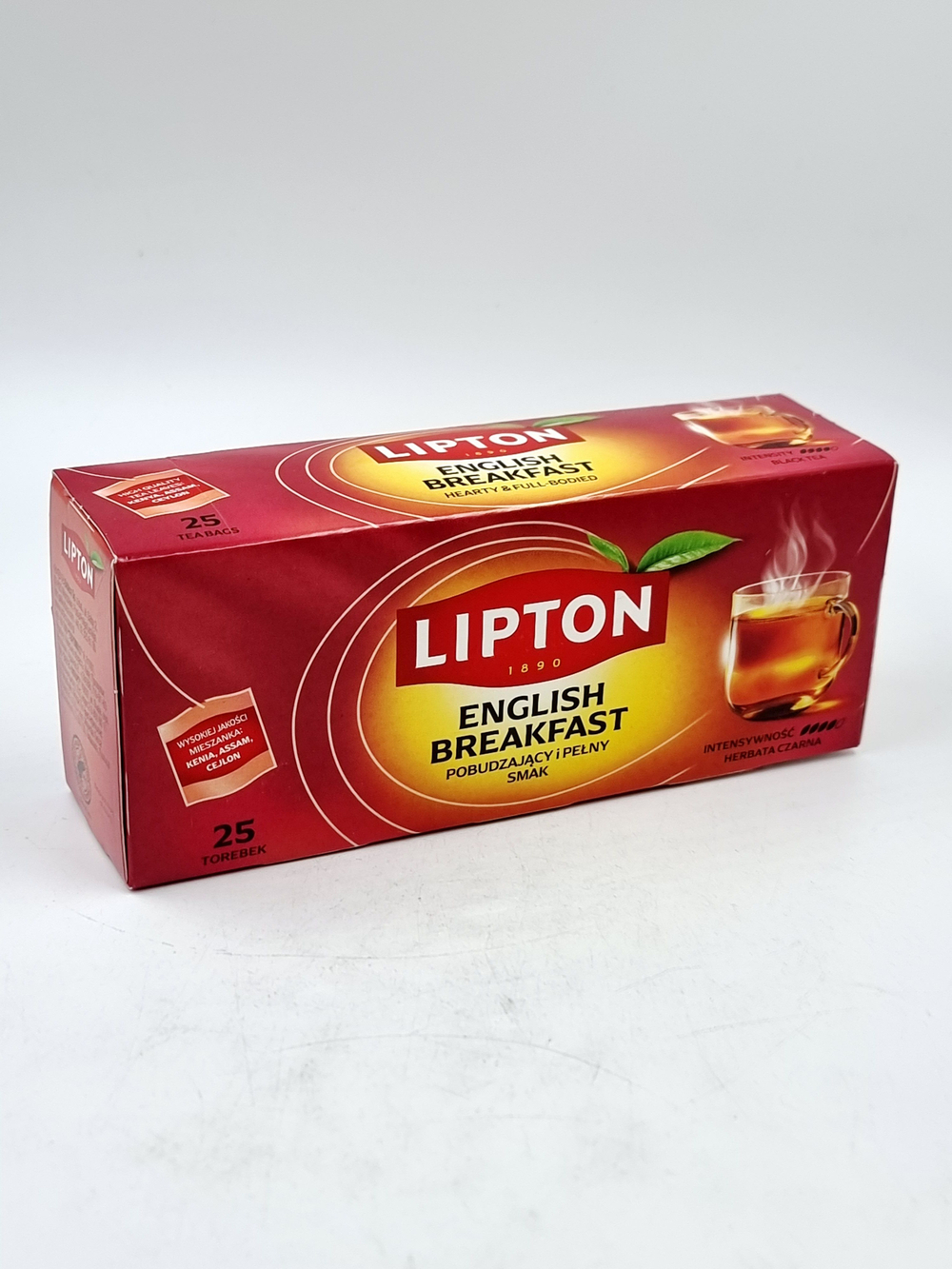 Чай черный Lipton English Breakfast 25 пакетиков по 2 г, 50 г (из Финляндии)