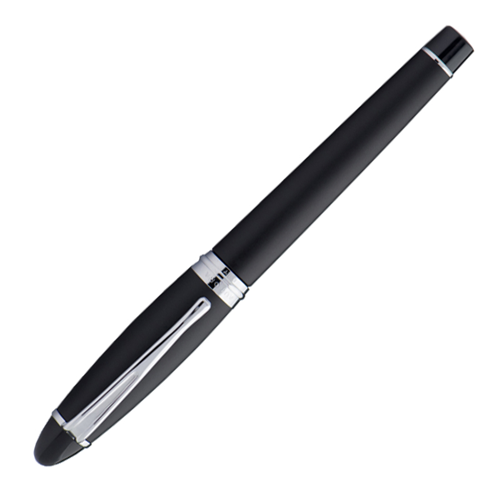 Перьевая ручка Aurora Ipsilon Satin, Black matt resin CT,перо - M, в подарочной коробке