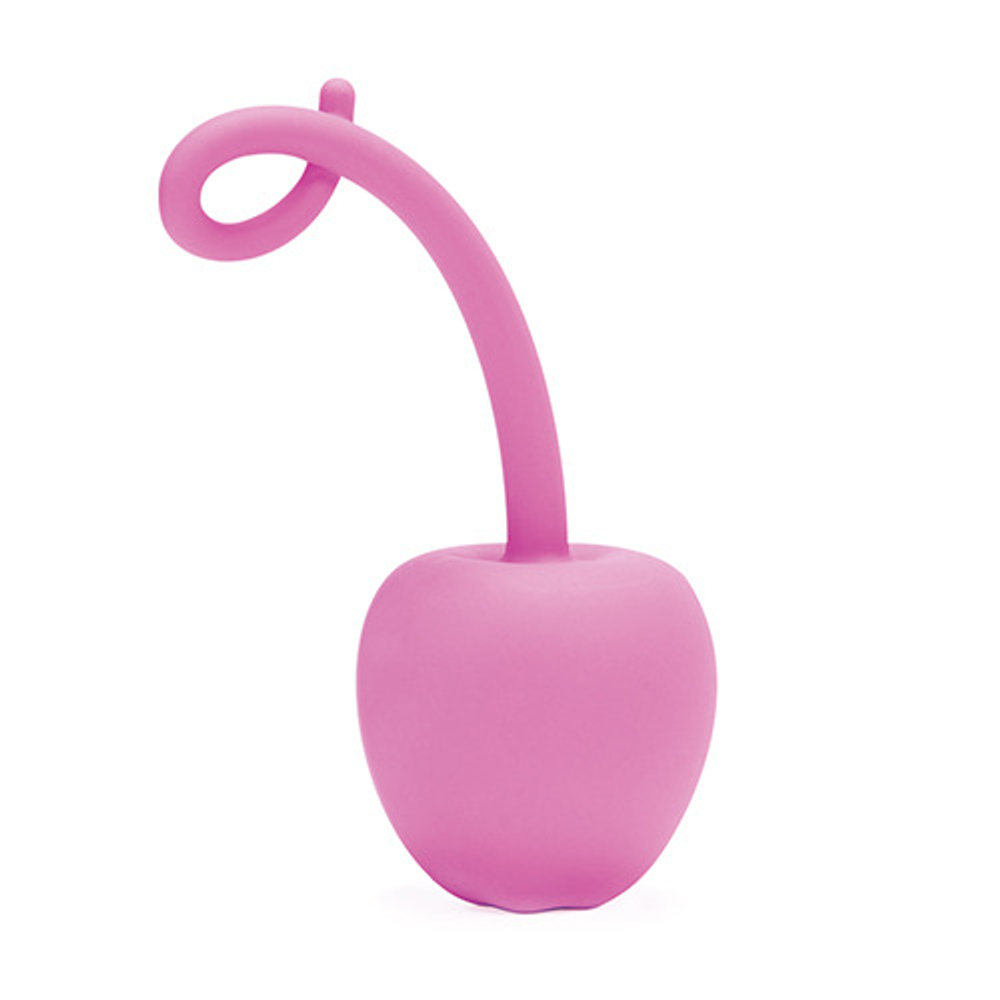 Розовый анальный стимулятор SILICONE MY SECRET CHERRY - 11 см. (Цвет: розовый)
