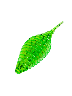 Приманка ZUB-POLLYWOG 40мм(1,5")-12шт, (цвет 351) шартрез с блестками