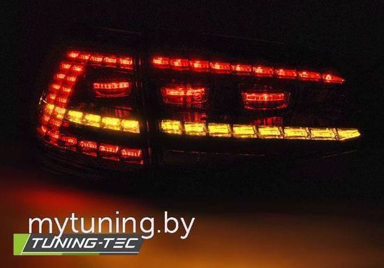 Фонари задние LED SPORT RED WHITE SEQ для VW GOLF 7 13-17