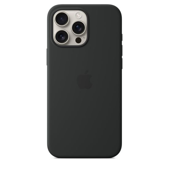Силиконовый чехол Apple для iPhone 16 Pro с MagSafe черный