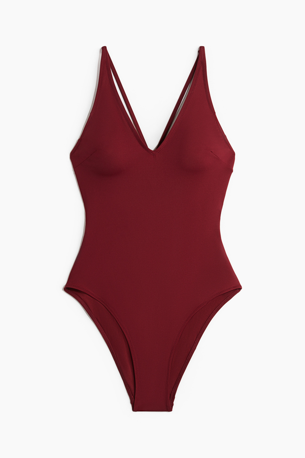 Слитный купальник с мягкими чашками и открытой спиной - H&M