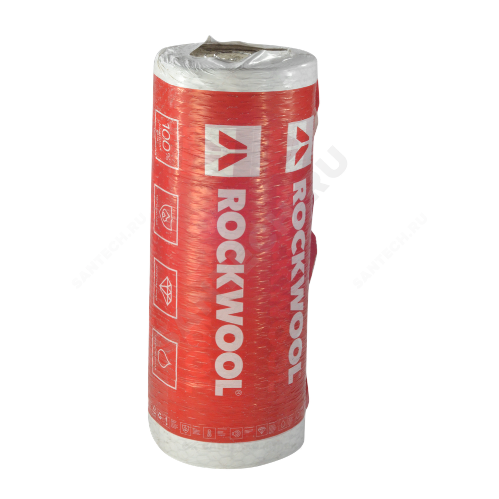 Рулон минеральная вата WIRED MAT 80 ALU 60х1000-4 ROCKWOOL 222479