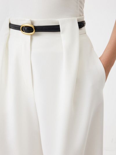 Выразительные брюки-аладдины Tailored White