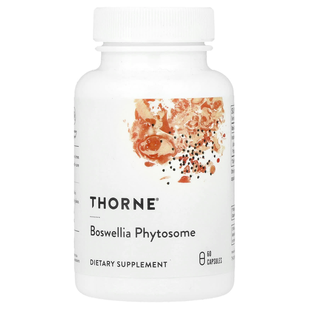 Thorne, фитосомы босвелии, 60 капсул (350 мг в 1 капсуле)