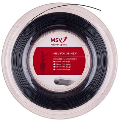 Теннисные струны MSV Focus Hex (200 m) - black
