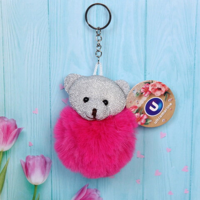 Брелок «Pom pom- Медвежонок Бонни» микс 6 цветов, 10см