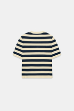 КАРДИГАН В ПОЛОСКУ С КОРОТКИМИ РУКАВАМИ — ZARA