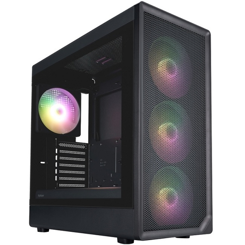 Корпус Midi-Tower 1STPLAYER AU8 ARGB, E-ATX, черный (AU8-BK-4FE7-14)
