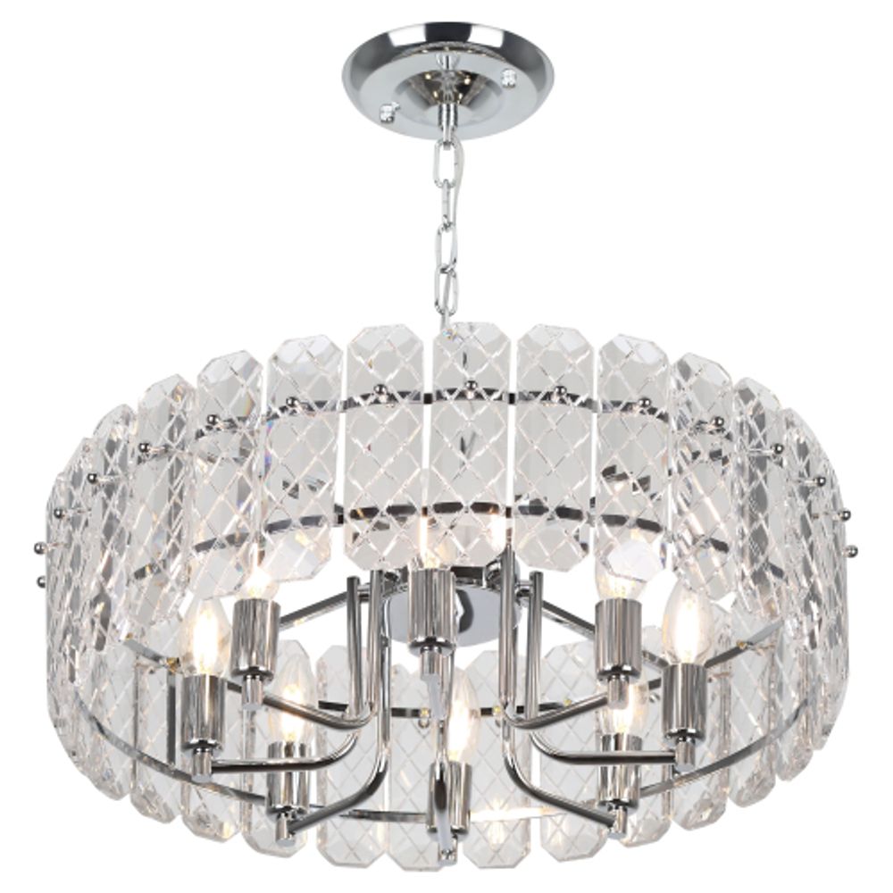 Люстра Rivoli Whitney 1050-308 8 х Е14 40 Вт хрусталь | Rivoli