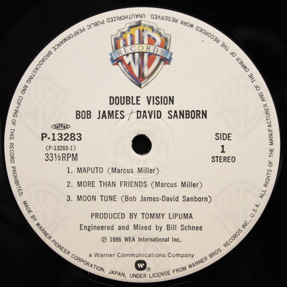 Bob James & David Sanborn / Double Vision (LP)