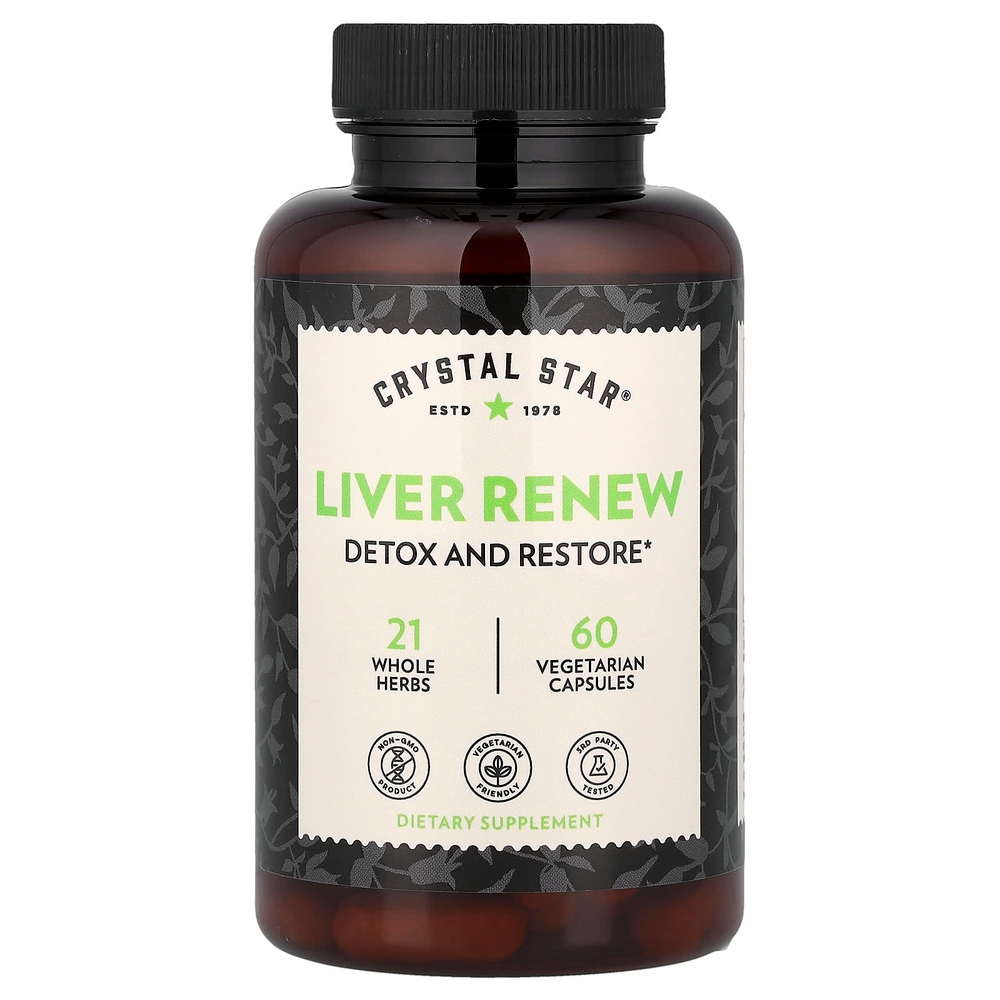 Crystal Star, Liver Renew, 60 вегетарианских капсул