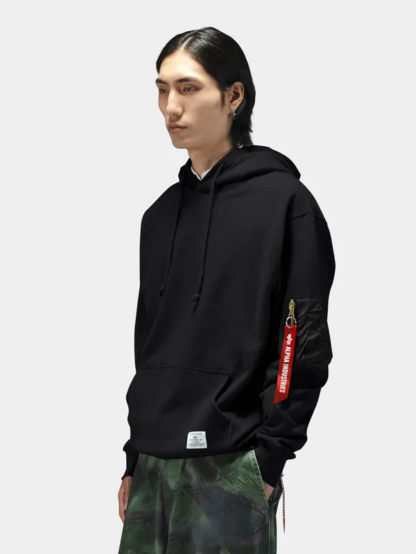 Толстовка мужская ALPHA INDUSTRIES UTILITY POCKET HOODIE RELAXED FIT SWEATSHIRT