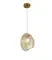 Светильник подвесной NewRgy 2814-DW-1 BRASS CANOPY+CHAMPINE GLASS, 15 Вт, шампань