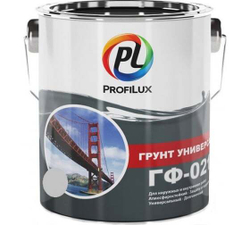 Грунт ГФ-021 по металлу и дереву Profilux серый