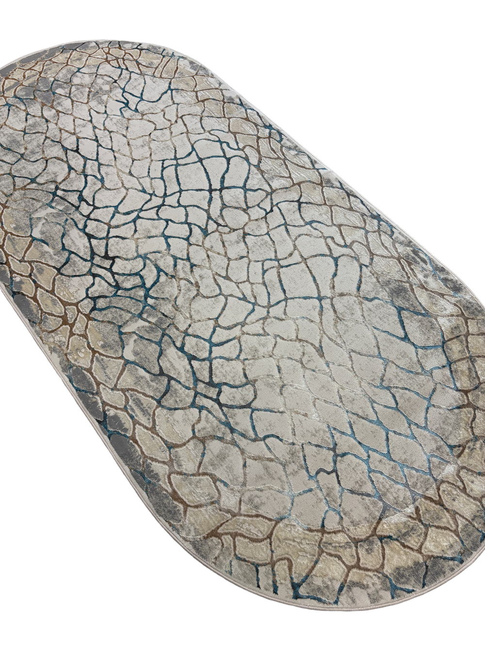 Ковер ROMA 37888A BLUE FLS / BEIGE FLS Овал