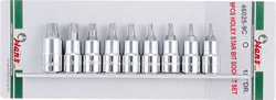 Набор торцевых головок TORX с отвер. на 1/2" Hans, 46025-9C