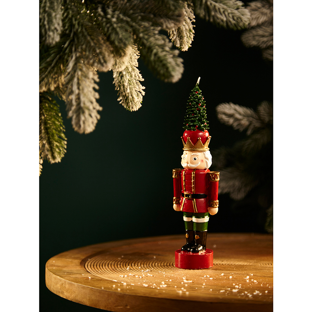 Свеча декоративная 25.5см Tkano New Year Essential Nutcracker