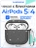 Чехол Gurdini силиконовый для наушников Apple Airpods 4 Diamond черный