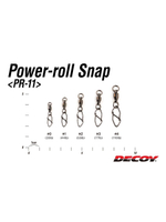 Вертлюг для рыбалки с застежкой Decoy Power Roll Snap PR-11 #1 (в упаковке 2 штуки)