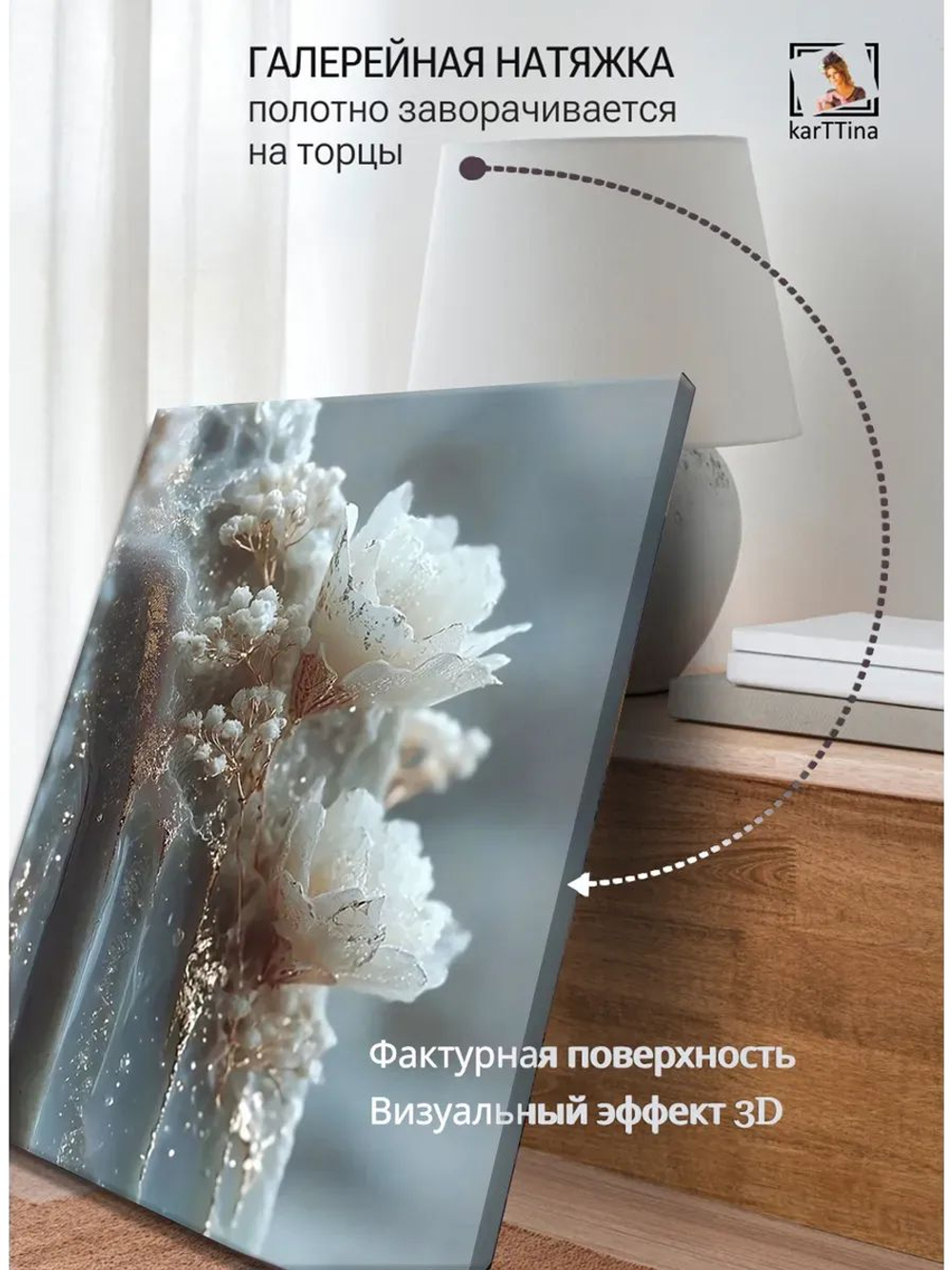 Картина "Прозрачная красота", галерейная 30х40см 1шт.
