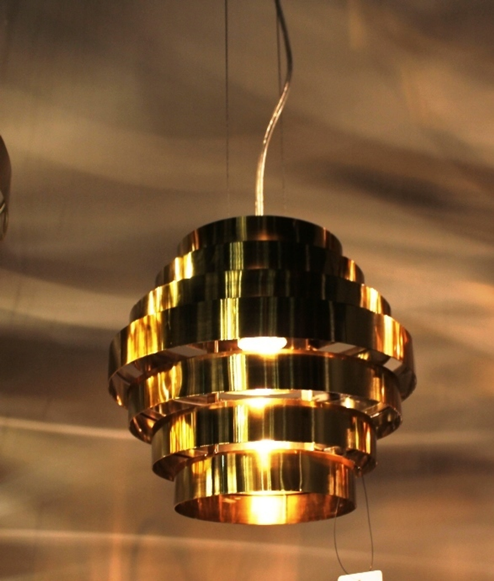 дизайнерский латунный светильник RING lights by HENGE
