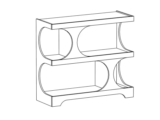 Стеллаж Calista малый 907014
