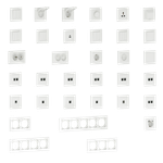 Рамка 4-я, Wave матовый белый, серия A07