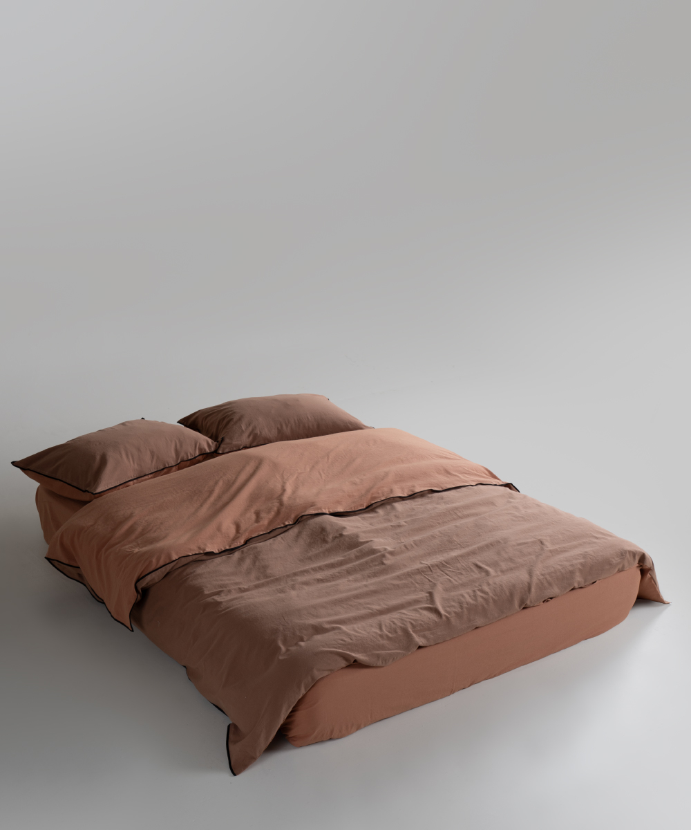 Lımasso КПБ 4 пр. Stonewashed Essualte Commencer-Wood Smoke пододеяльник 200*220, простынь 240*260, наволочки 50*70 2шт