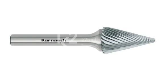 Борфреза твердосплавная Karnasch форма M, 3х11х3х38 мм, насечка HP-2, без покрытия, арт. 11.3090-015