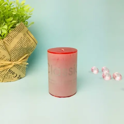 Свеча «Classic» 5*7,5см цвет красный ZD-002